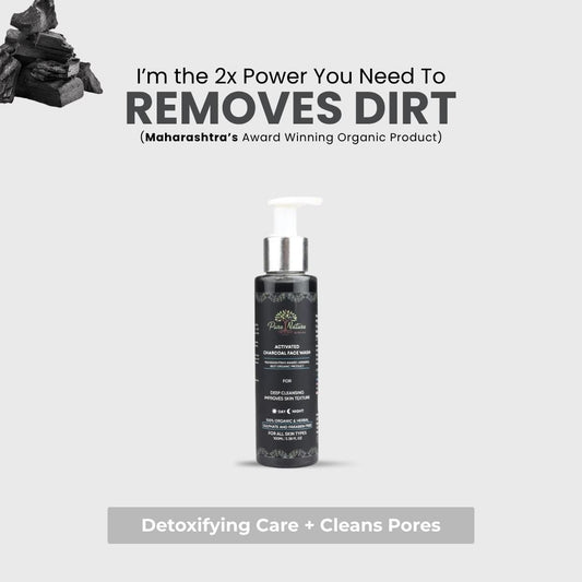 Pure Nature Activated Charcoal Face Wash