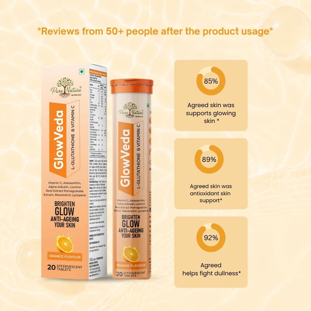 Glowveda Tablets (Buy 1 Get 2 Free)