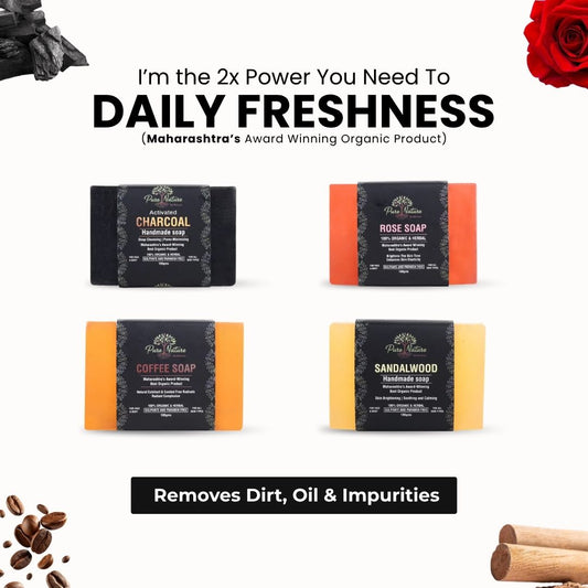 Nature's Pack of 4 Soap Collection