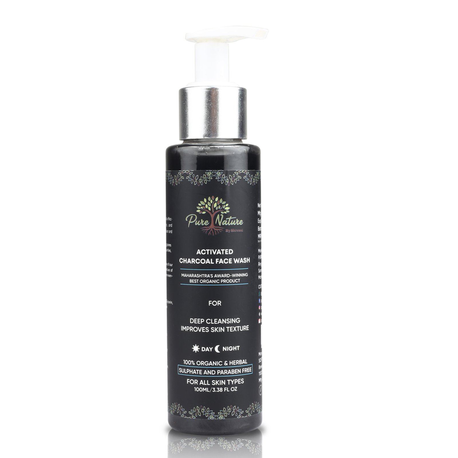 Pure Nature Activated Charcoal Face Wash